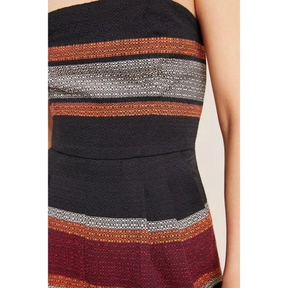 NWT!! Anthropologie COREY LYNN CALTER Nina Cropped Tweed Jumpsuit Stripes 10 - Picture 7 of 15